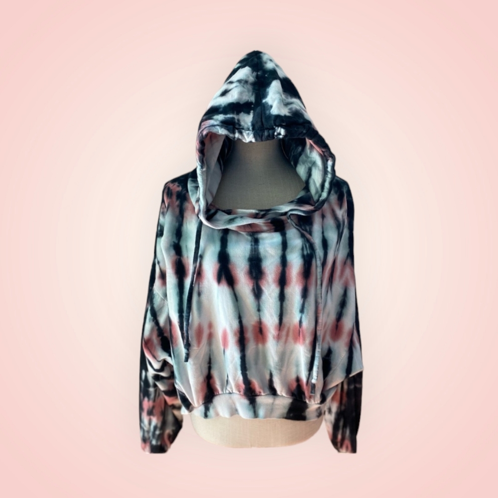 Young Fabulous & Broke -- Vibrant Tie-Dye Boho Sweatshirt Hoodie